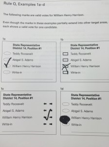 Example of an overvote