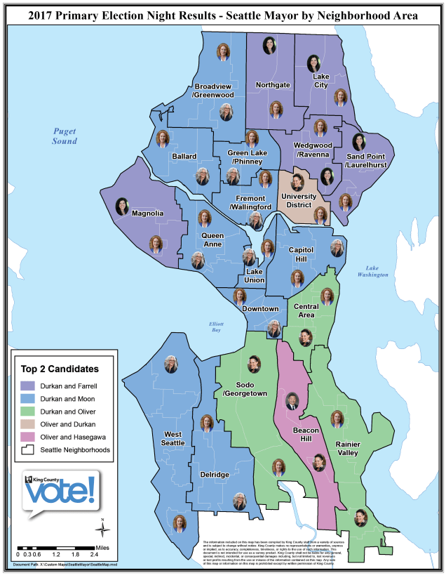 Seattle Primary Map